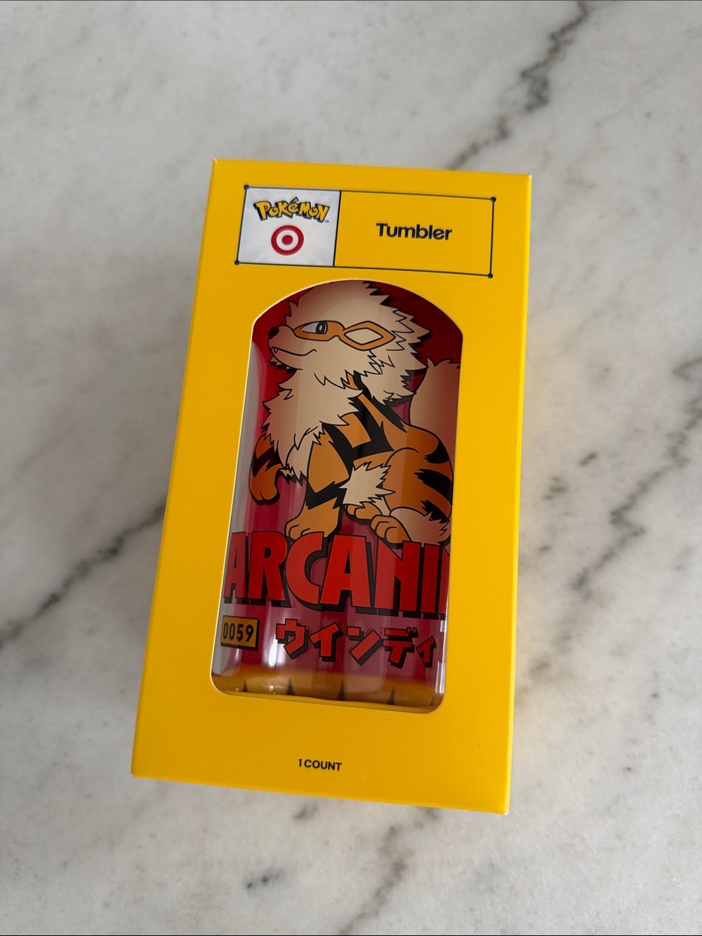 Pokémon x Target Arcanine Tumbler Cup New In Box